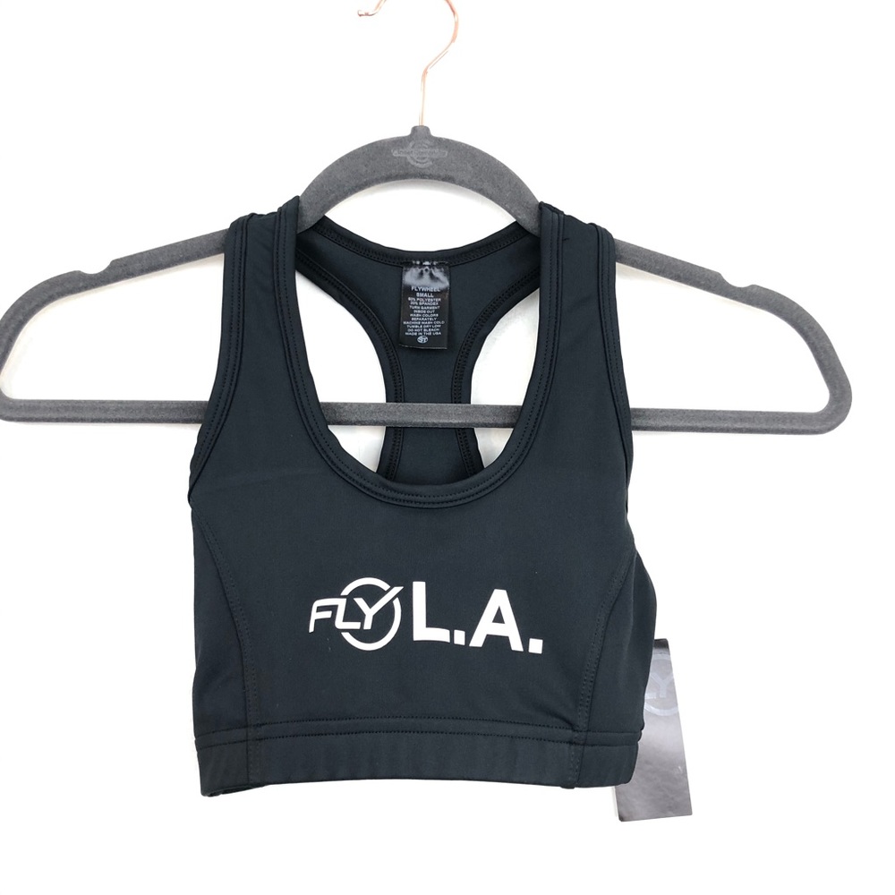 Strut This FlyWheel LA Location Black Sports Bra